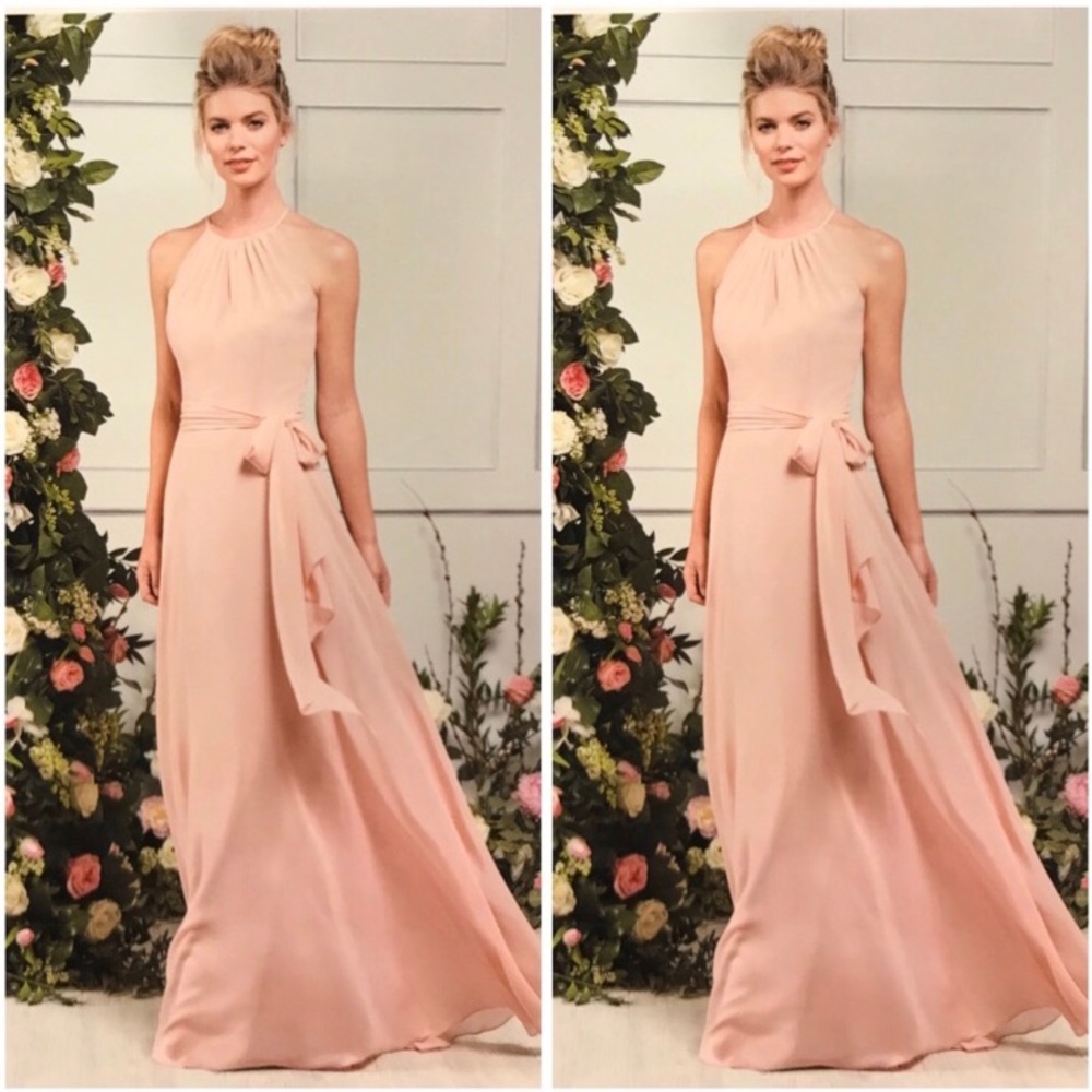 Peach bridesmaid dress